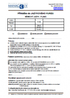 Přihláška do jazykových kurzů 2016/2017 Planá